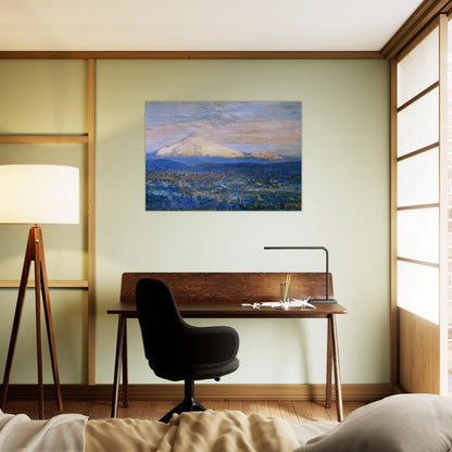 Mount Hood - Childe Hassam Brushed Aluminum Print - 70x100 cm / 28x40 inches | Childe Hassam Aluminum Print | Childe Hassam Prints