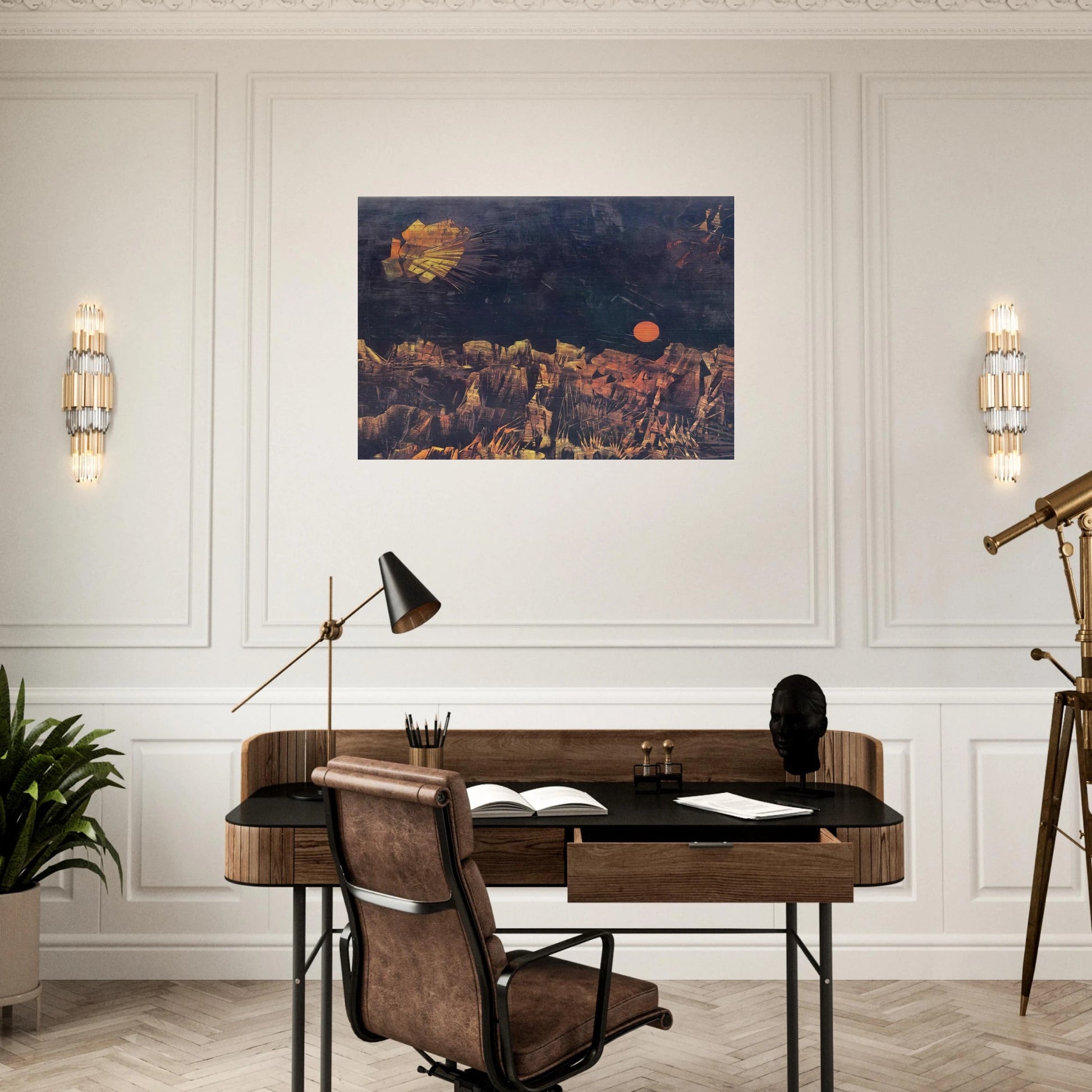 Praise to Tanguy - Max Ernst Brushed Aluminum Print - 70x100 cm / 28x40 inches | Max Ernst Aluminum Print | Max Ernst Prints