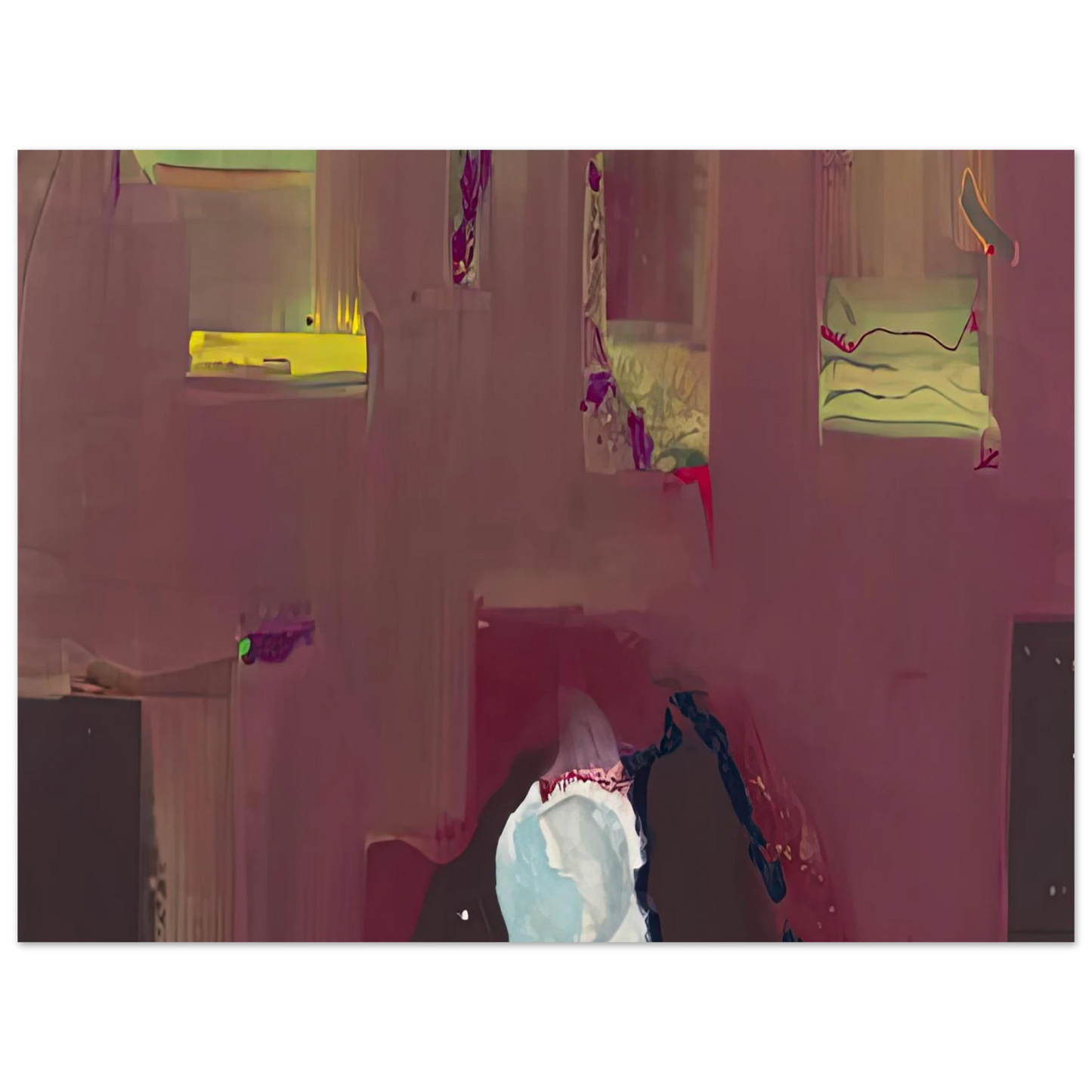 Helen Frankenthaler - Yin Yang, 1990- Wall Art - 21x29.7 cm / 8x12" - Fine Art Poster-canvas - -