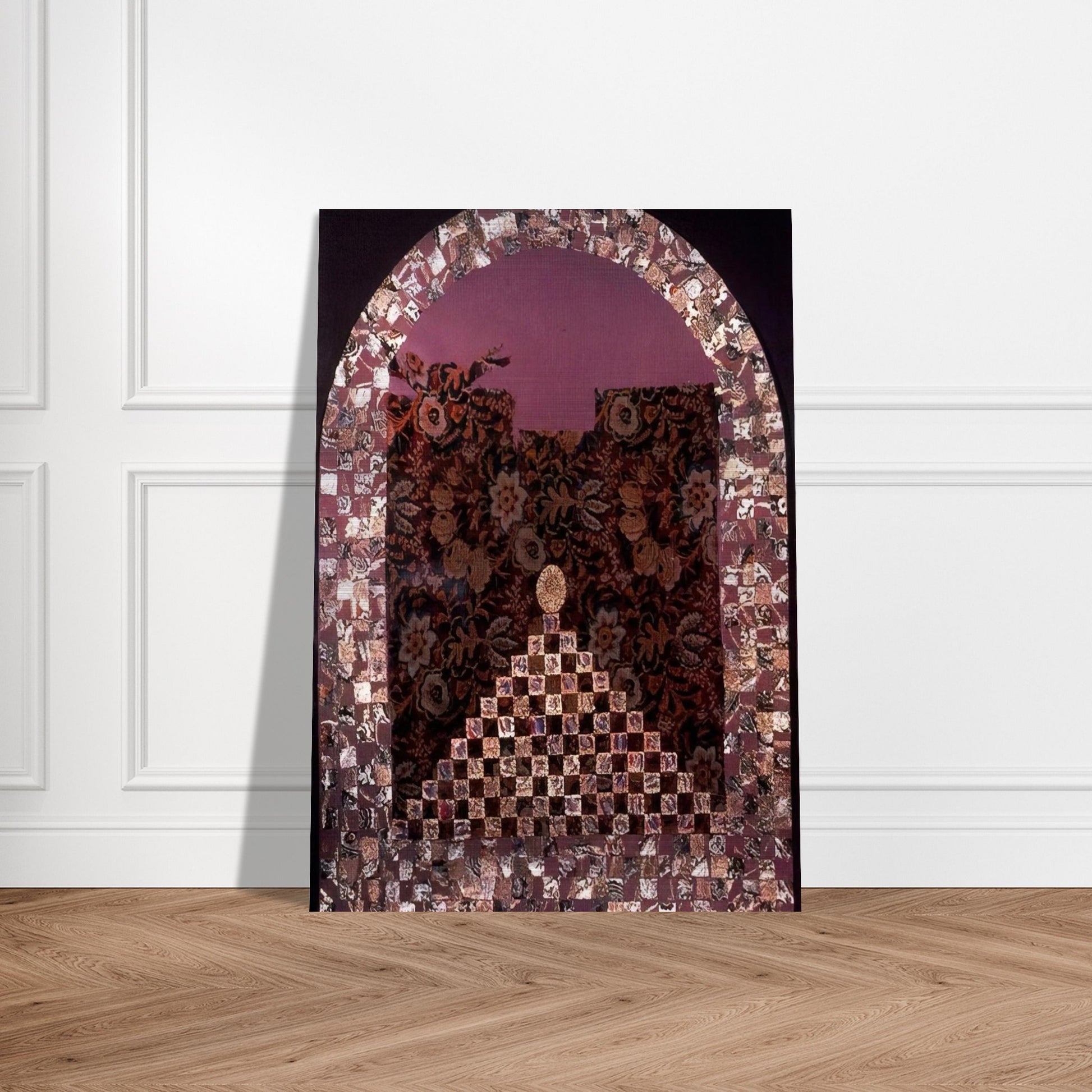 Shrine for the Egg - PD Pattern and Decoration - Miriam Schapiro Brushed Aluminum Print - 70x100 cm / 28x40 inches | Miriam Schapiro Aluminum Print | Miriam Schapiro Prints