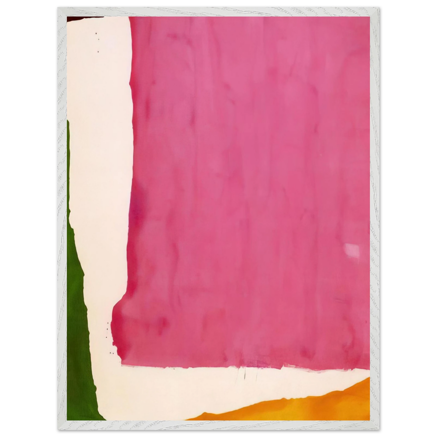 Helen Frankenthaler - Mauve District - 1966 Wall art - 28x43  cm / XL (11x17 inches) - Premium Wooden Framed Poster With Fine Art Paper-canvas - Wood frame