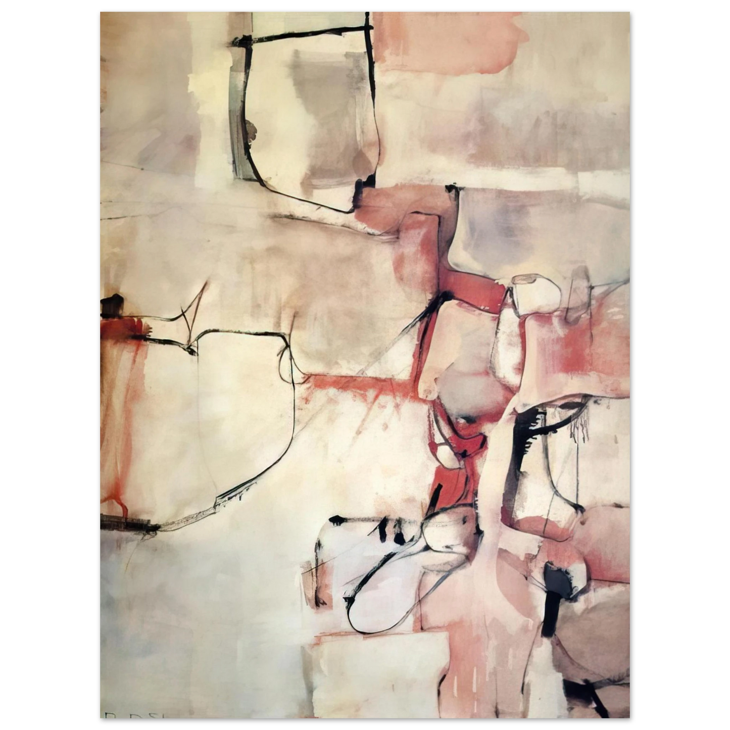 Richard Diebenkorn - Albuquerque #3  75x100 cm / 30x40inches Fine Art Poster