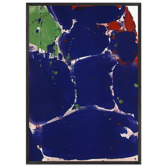 Untitled  SF55-003  - Sam Francis 70x100 cm / 28x40 inches Framed Art Print – Black Wooden Frame