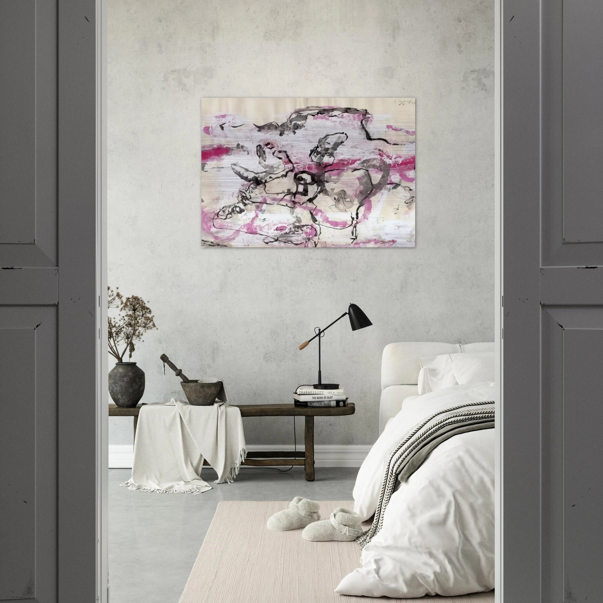 EL-IX - 1966 - Emil Schumacher Brushed Aluminum Print - 70x100 cm / 28x40 inches | Emil Schumacher Aluminum Print | Emil Schumacher Prints