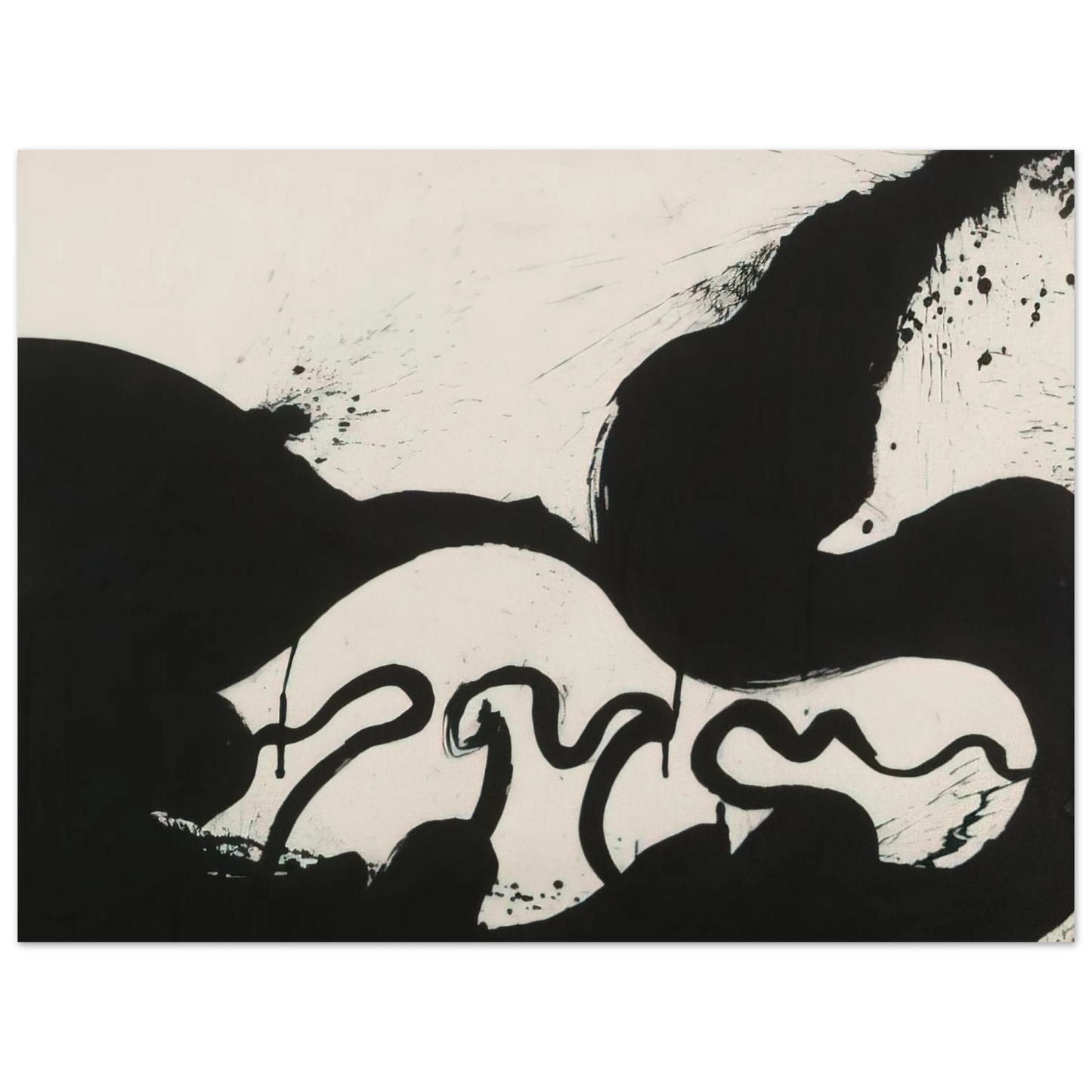 Norman Bluhm - Untitled - 1973  75x100 cm / 30x40inches Fine Art Poster