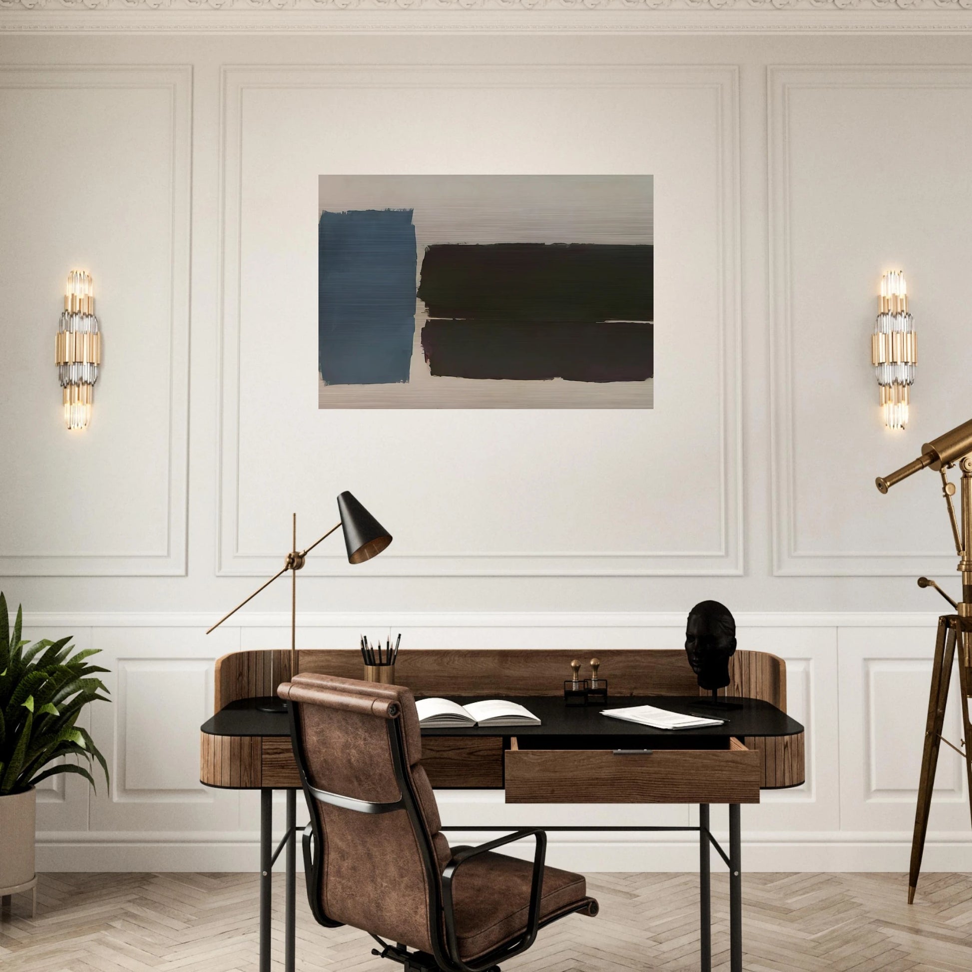 Untitled - 1963 - Ray Parker Brushed Aluminum Print - 70x100 cm / 28x40 inches | Ray Parker Aluminum Print | Ray Parker Prints