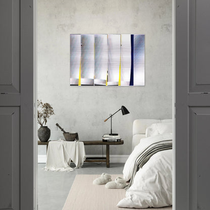 MIRROR SIX PANELS 3 1971 - Roy Lichtenstein Brushed Aluminum Print - 70x100 cm / 28x40 inches | Roy Lichtenstein Aluminum Print | Roy Lichtenstein Prints