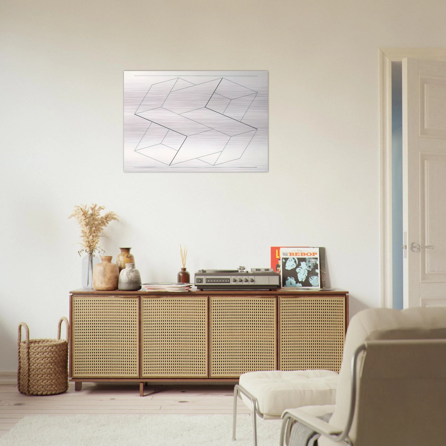 STRUCTURAL CONSTELLATION 1962 - Josef Albers Brushed Aluminum Print - 70x100 cm / 28x40 inches | Josef Albers Aluminum Print | Josef Albers Prints
