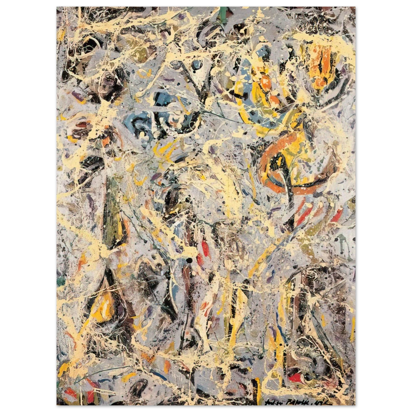 Jackson Pollock - GALAXY 1947  75x100 cm / 30x40inches Fine Art Poster