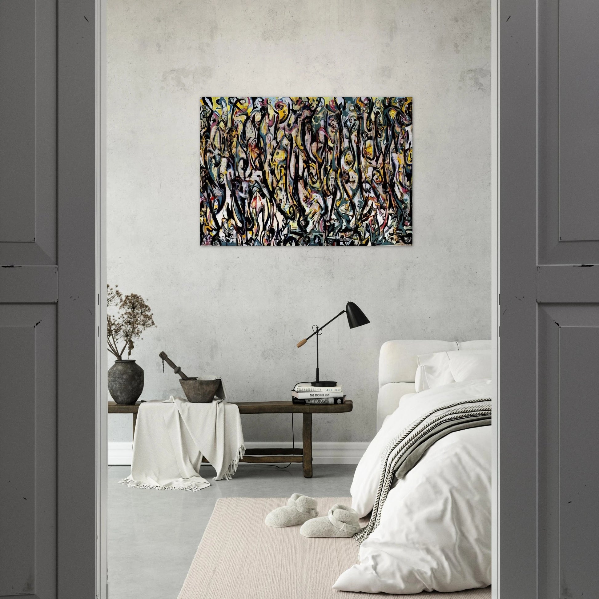 MURAL 1943 1 - Jackson Pollock Brushed Aluminum Print - 70x100 cm / 28x40 inches | Jackson Pollock Aluminum Print | Jackson Pollock Prints