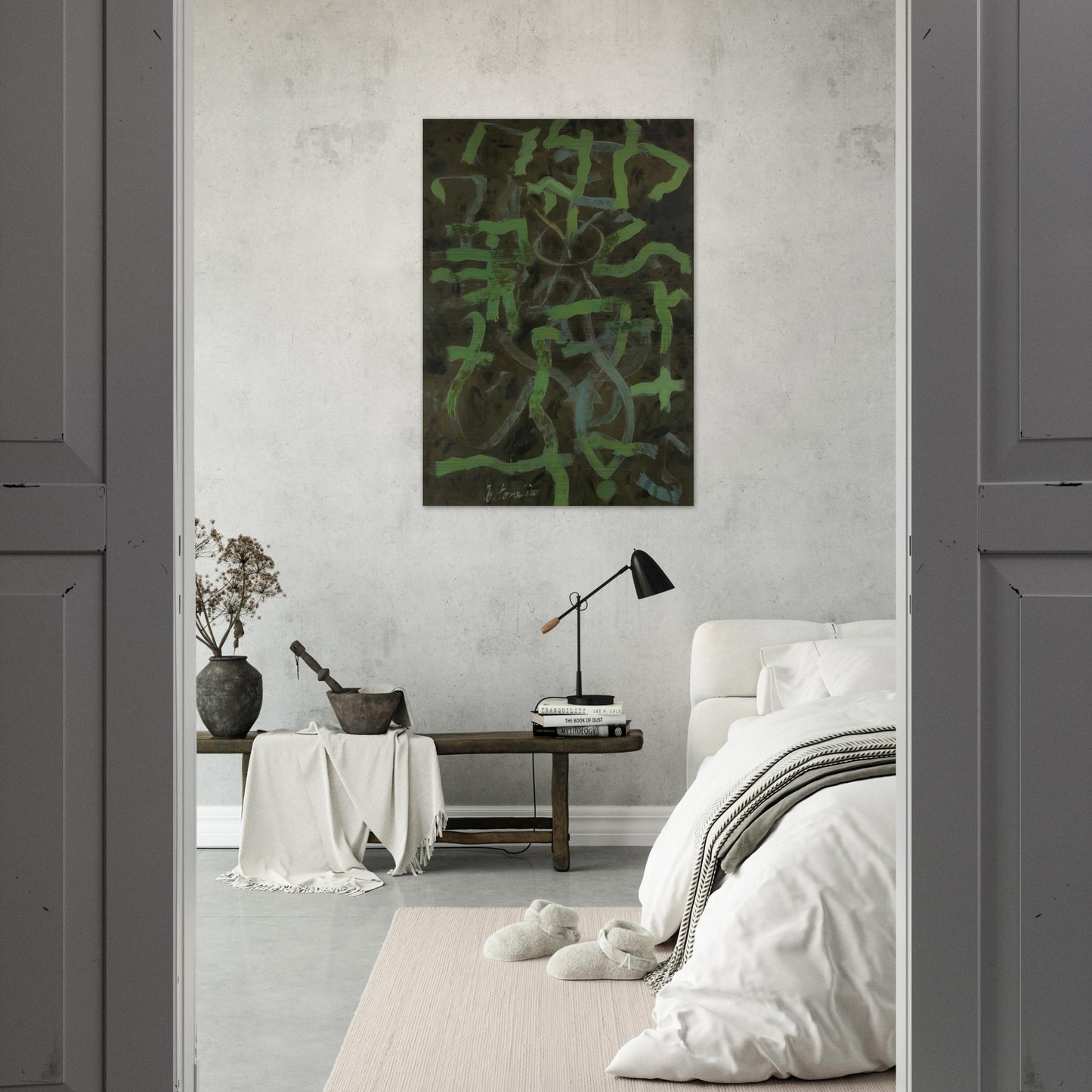 Green - 1948 - Bradley Walker Tomlin Brushed Aluminum Print - 70x100 cm / 28x40 inches | Bradley Walker Tomlin Aluminum Print | Bradley Walker Tomlin Prints