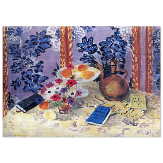 STILL LIFE 3 - Henri Matisse Brushed Aluminum Print - 70x100 cm / 28x40 inches | Henri Matisse Aluminum Print | Henri Matisse Prints