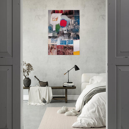 ARCHIVE 1963 - Robert Rauschenberg Brushed Aluminum Print - 70x100 cm / 28x40 inches | Robert Rauschenberg Aluminum Print | Robert Rauschenberg Prints