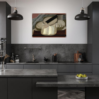 BOOK AND GUITAR 1925 - Juan Gris Acrylic Print - 70x100 cm / 28x40″ inches | Juan Gris Wall Art | Juan Gris Prints
