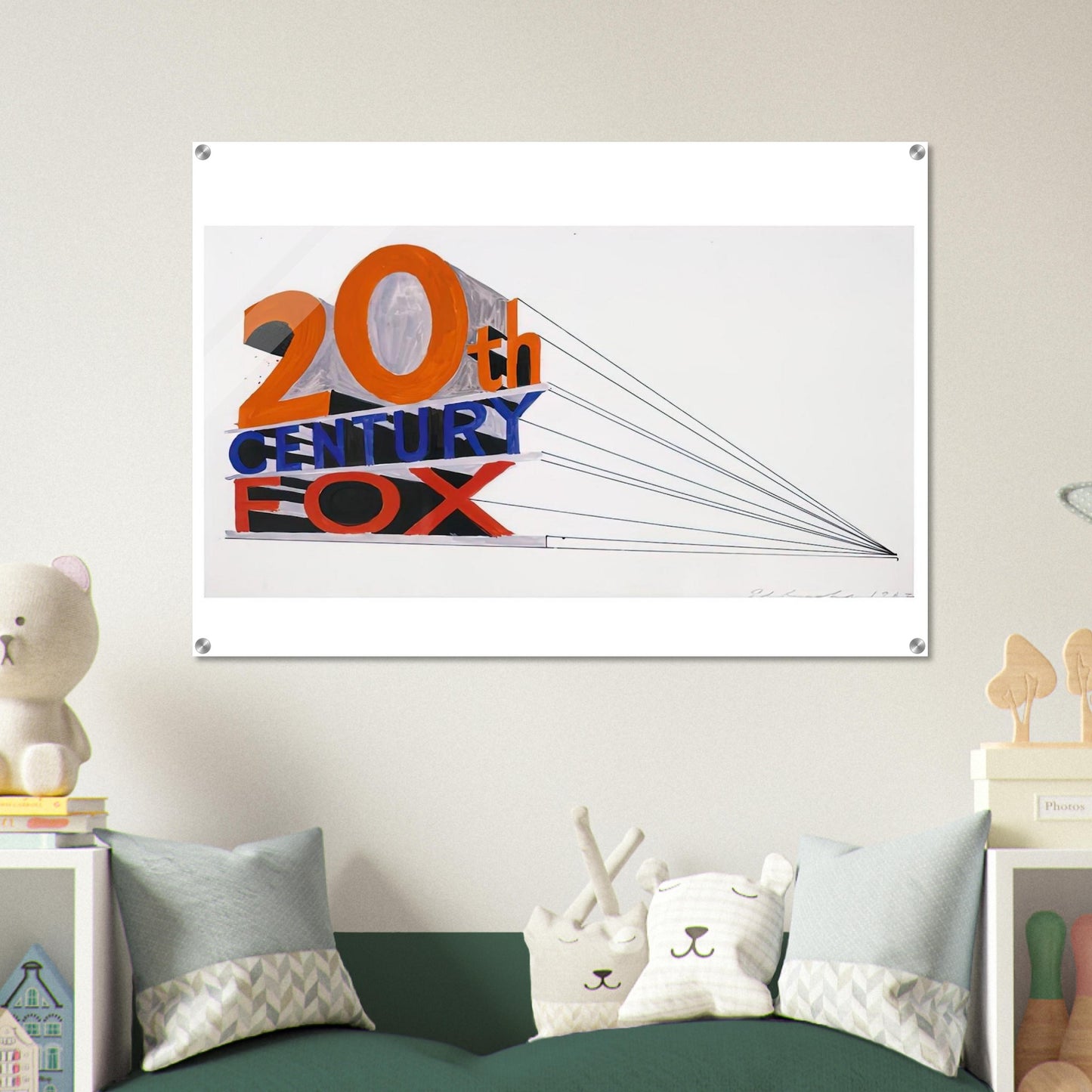 TRADEMARK 4 1962 - Edward Ruscha Acrylic Print - 70x100 cm / 28x40″ inches
