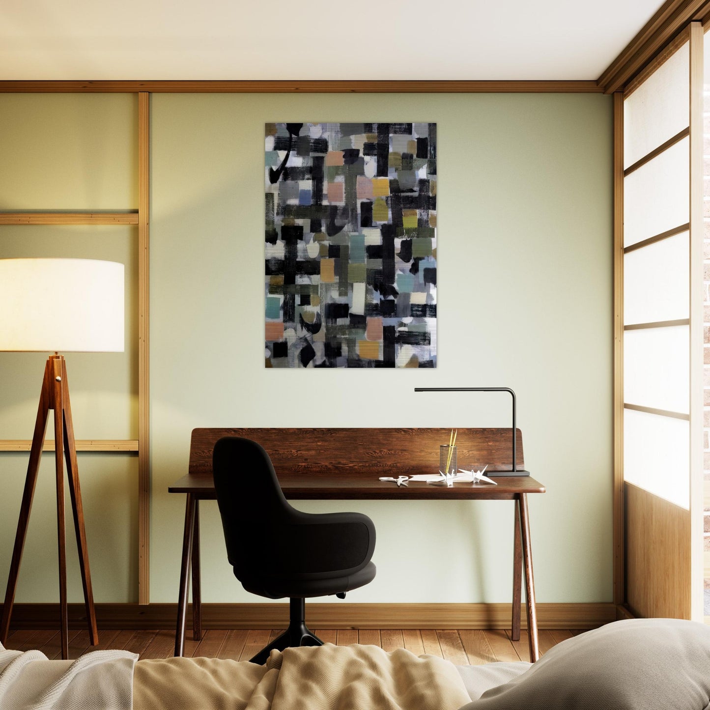 Number 13 - 1952 - Bradley Walker Tomlin Brushed Aluminum Print - 70x100 cm / 28x40 inches | Bradley Walker Tomlin Aluminum Print | Bradley Walker Tomlin Prints