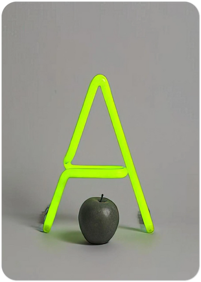 A for Apple - 1963 By Billy Apple Pack of 10 Post Cards | Billy Apple Post Cards | A6 (10.5 x 14.8 cm) - 4.1 x 5.8 inches