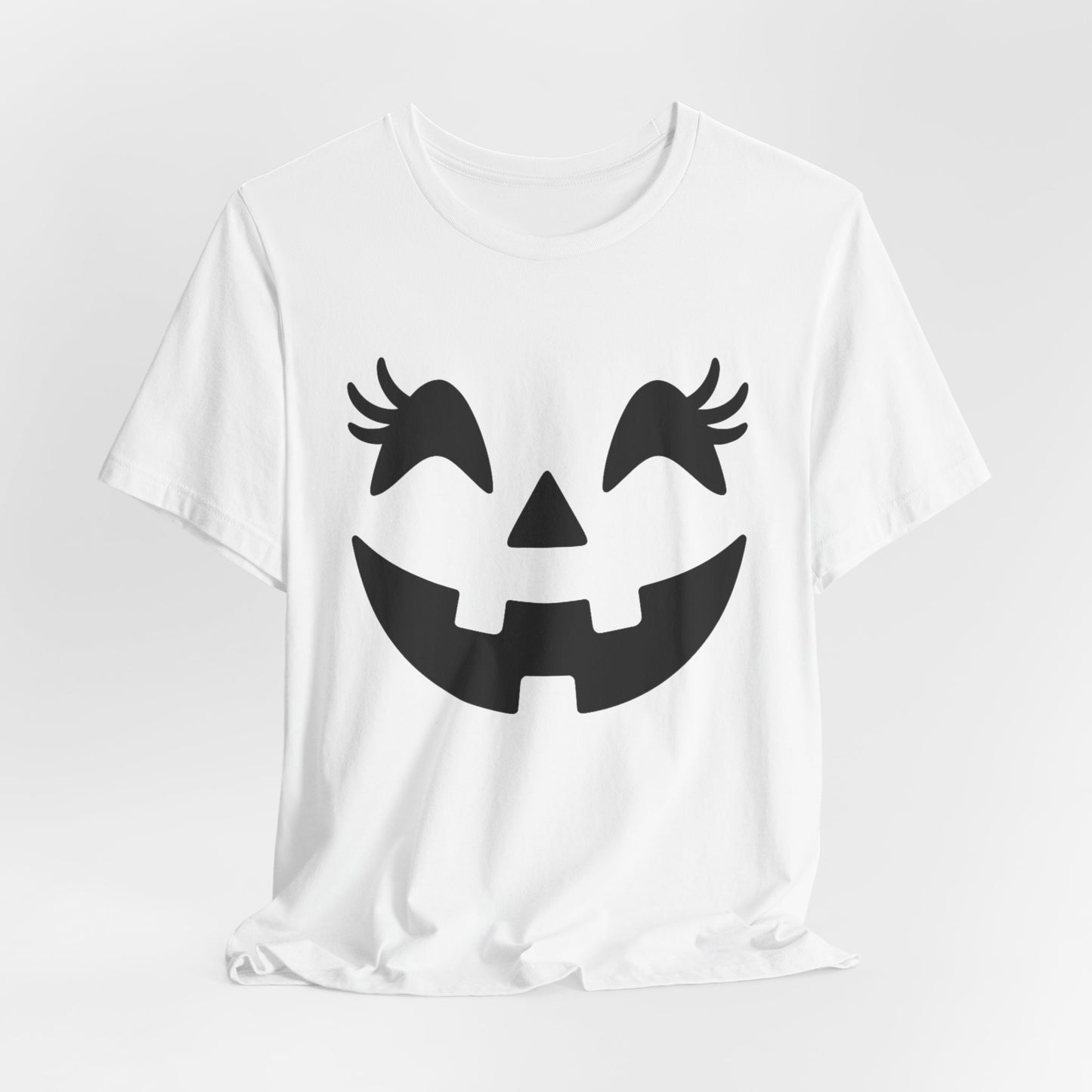 Jack-o'-lantern Gezicht Pompoen Wimpers Halloween Vrouwen Meisjes T-Shirt