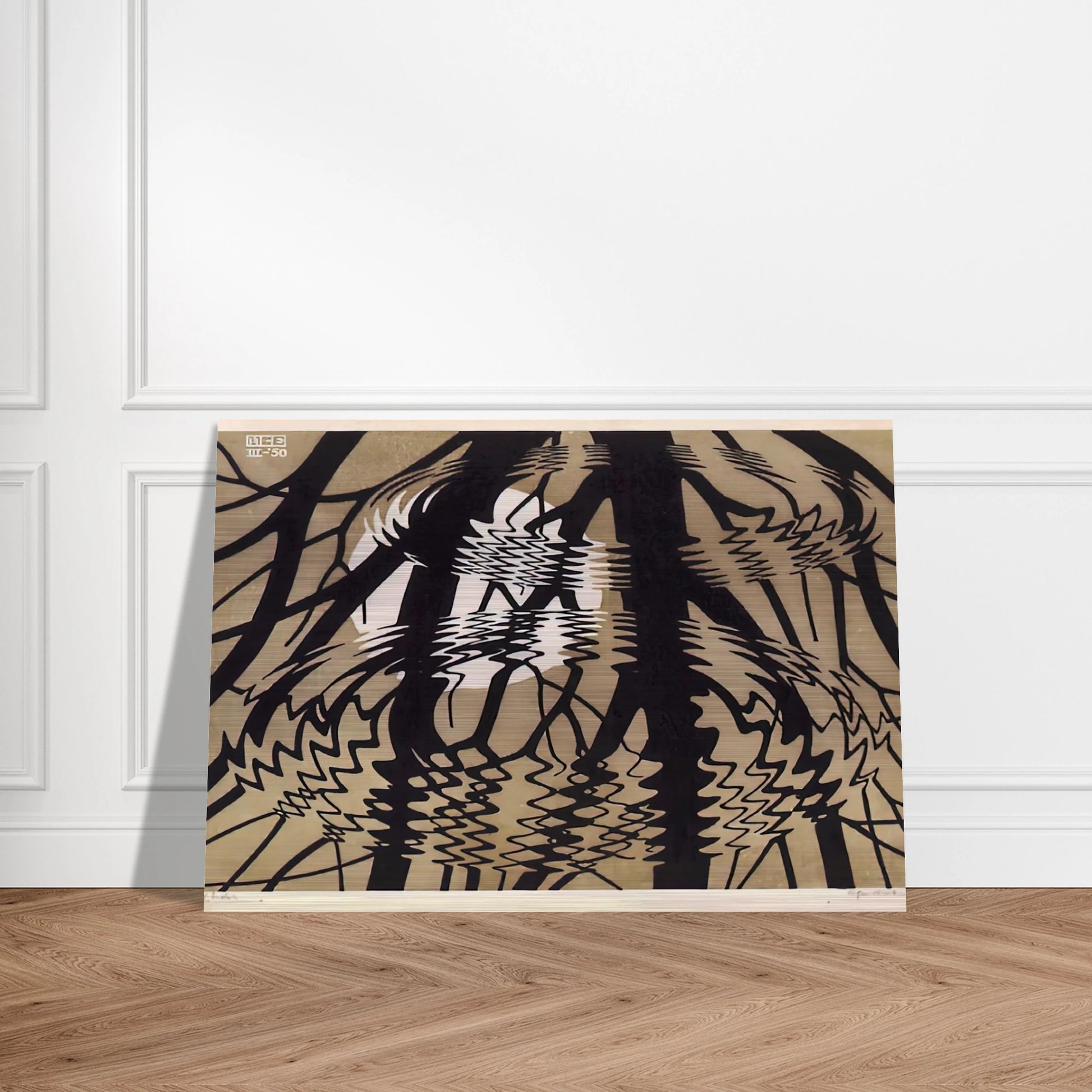 RIPPLED SURFACE COLOUR - MC Escher Brushed Aluminum Print - 70x100 cm / 28x40 inches | MC Escher Aluminum Print | MC Escher Prints