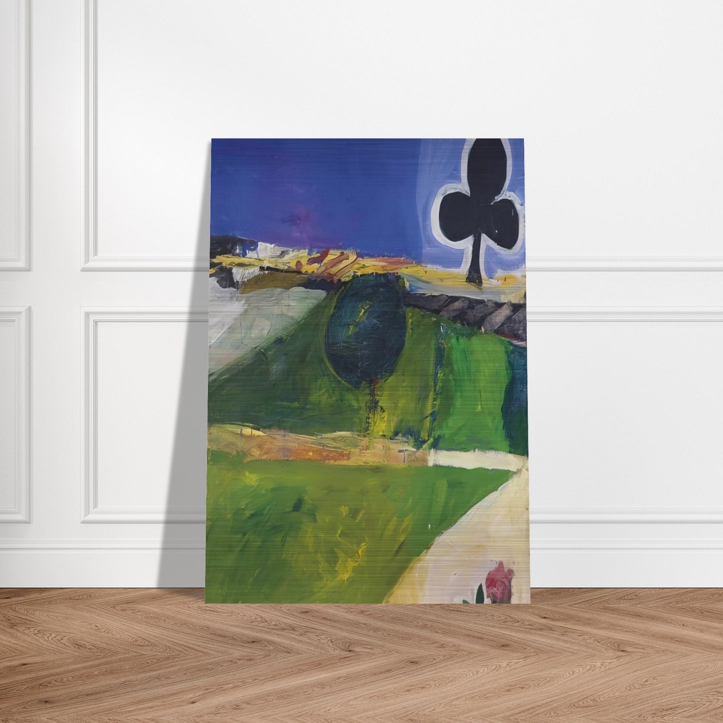 Landscape with Figure - Richard Diebenkorn Brushed Aluminum Print - 70x100 cm / 28x40 inches | Richard Diebenkorn Aluminum Print | Richard Diebenkorn Prints