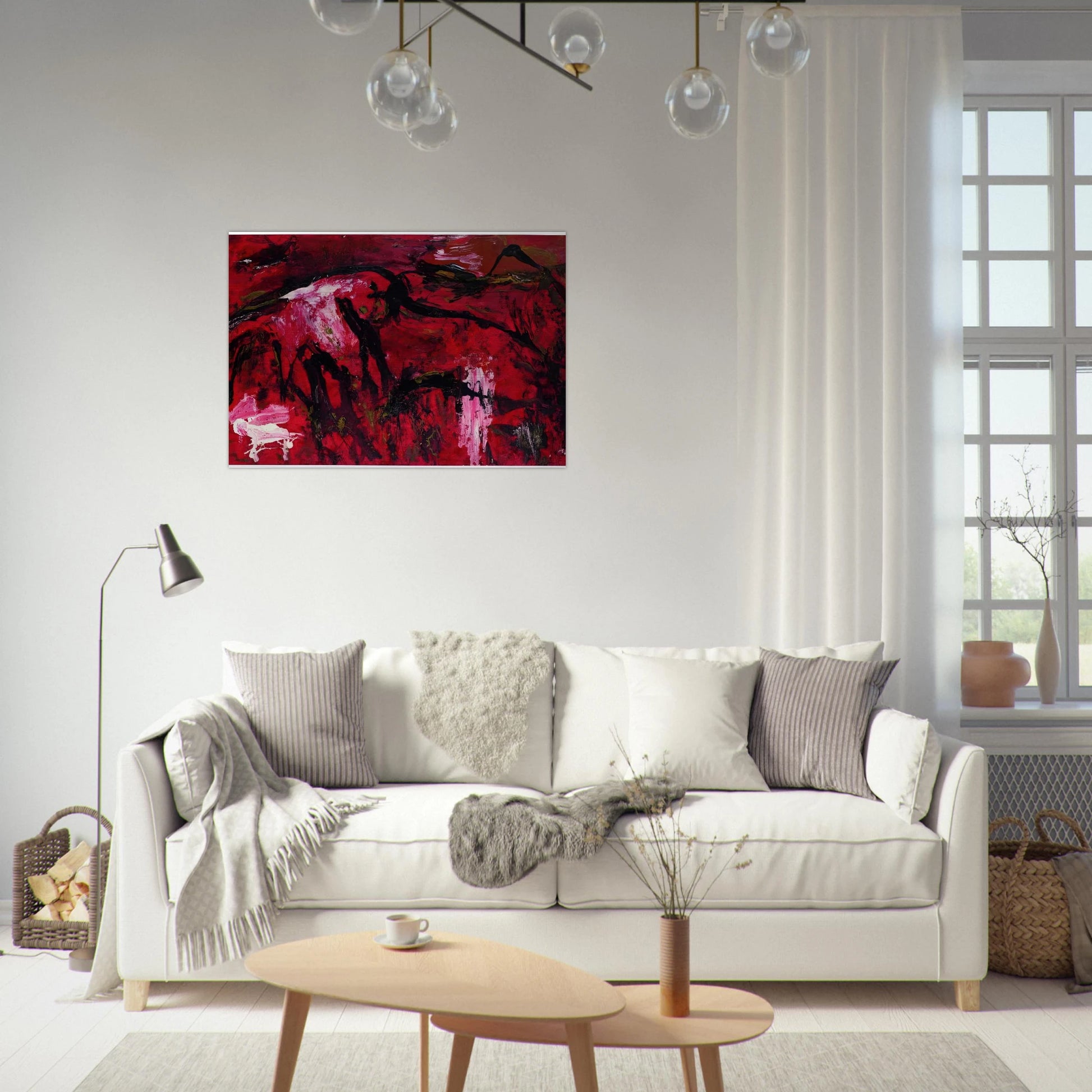 Libusa - 1995 - Emil Schumacher Brushed Aluminum Print - 70x100 cm / 28x40 inches | Emil Schumacher Aluminum Print | Emil Schumacher Prints
