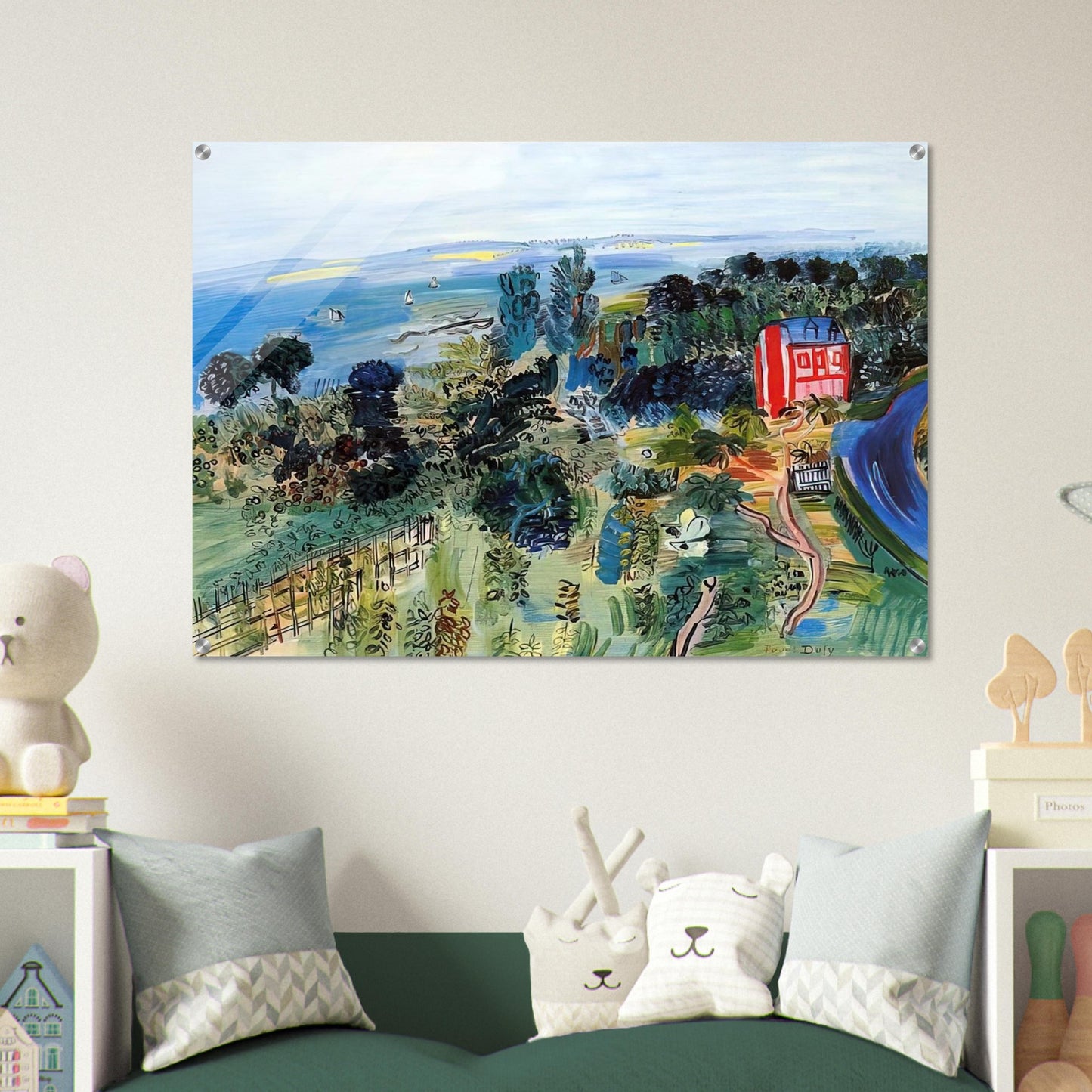 VILLERVILLE - Raoul Dufy Acrylic Print - 70x100 cm / 28x40″ inches