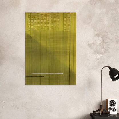 Grigio  Giallo Gray and Yellow - 1966 - Bice Lazzari Brushed Aluminum Print - 70x100 cm / 28x40 inches | Bice Lazzari Aluminum Print | Bice Lazzari Prints