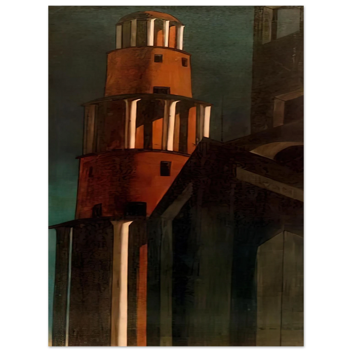 Giorgio de Chirico - THE TOWER  75x100 cm / 30x40inches Fine Art Poster