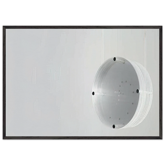 Disco Zero - 1971 - Mira Schendel 70x100 cm / 28x40 inches Framed Art Print – Black Wooden Frame