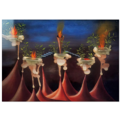 THE DESIRE - Remedios Varo Brushed Aluminum Print - 70x100 cm / 28x40 inches | Remedios Varo Aluminum Print | Remedios Varo Prints
