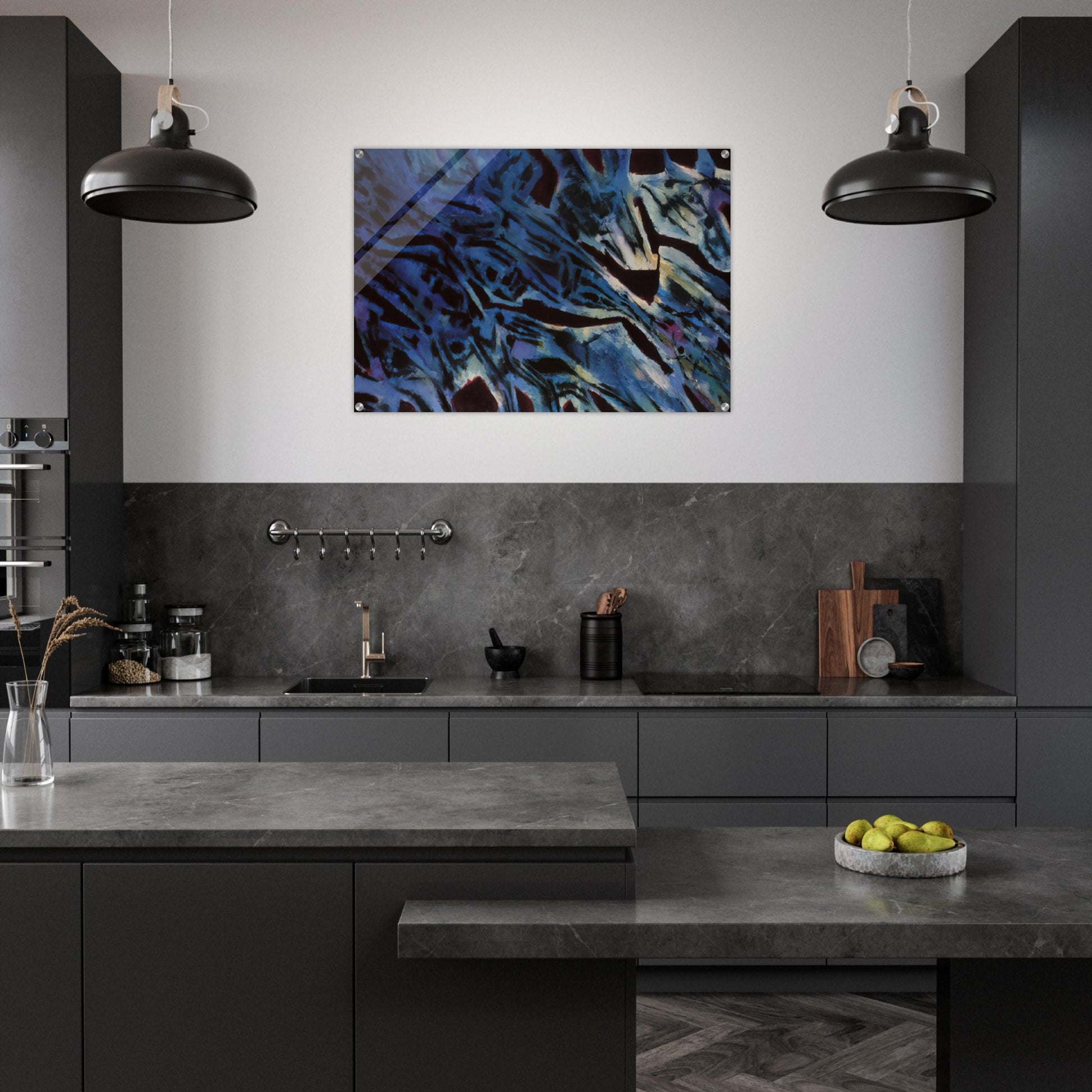 Fishes’ Sanctuary - 1969 - Alfred Manessier Acrylic Print - 70x100 cm / 28x40″ inches | Alfred Manessier Wall Art | Alfred Manessier Prints