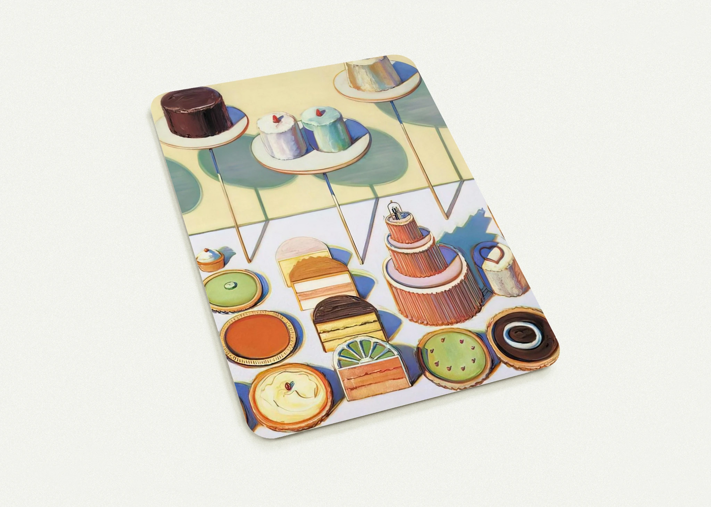 Cakes and Pies - 1995 By Wayne Thiebaud Pack of 10 Post Cards | Wayne Thiebaud Post Cards | A6 (10.5 x 14.8 cm) - 4.1 x 5.8 inches