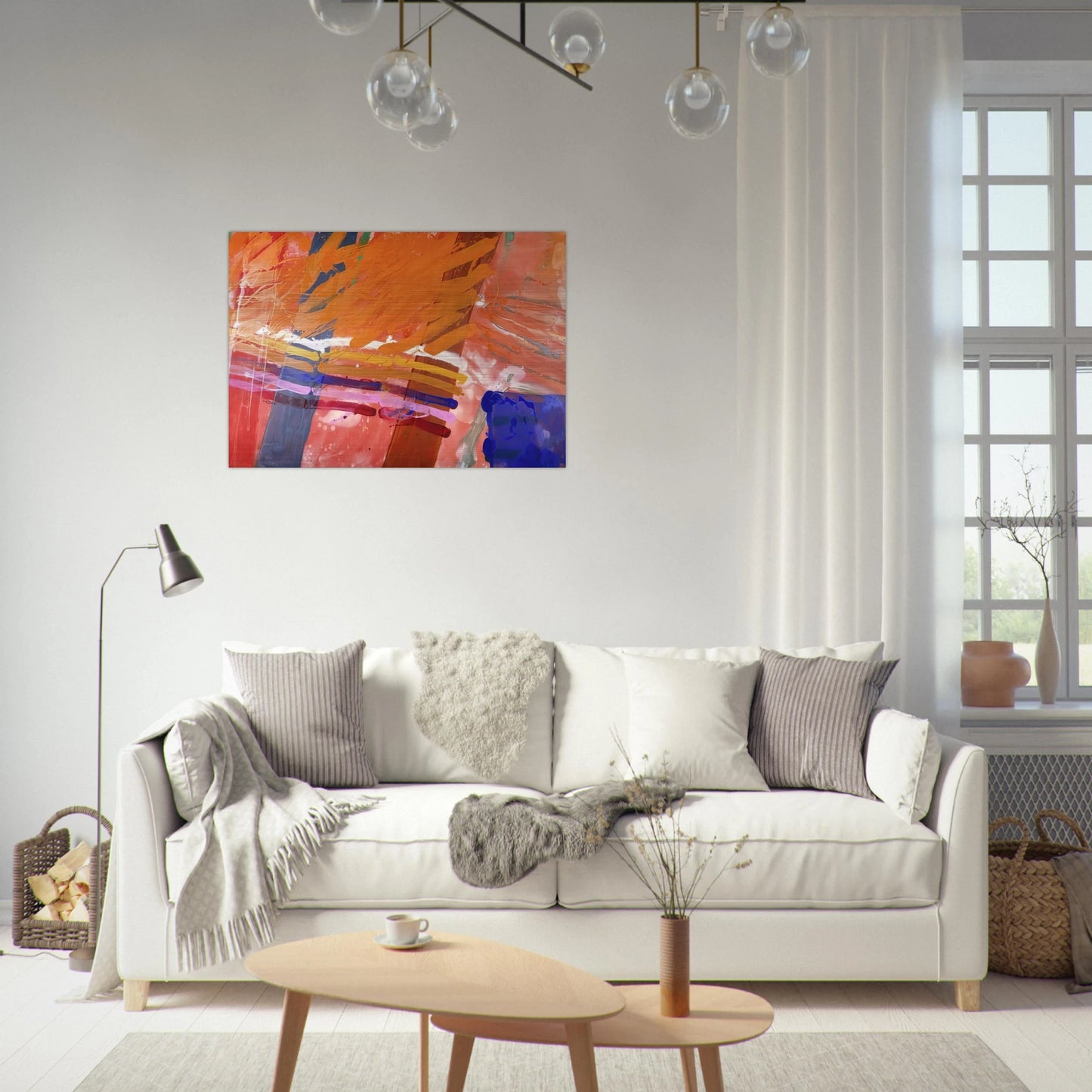 Renfrew - 1983 - Albert Irvin Brushed Aluminum Print - 70x100 cm / 28x40 inches | Albert Irvin Aluminum Print | Albert Irvin Prints
