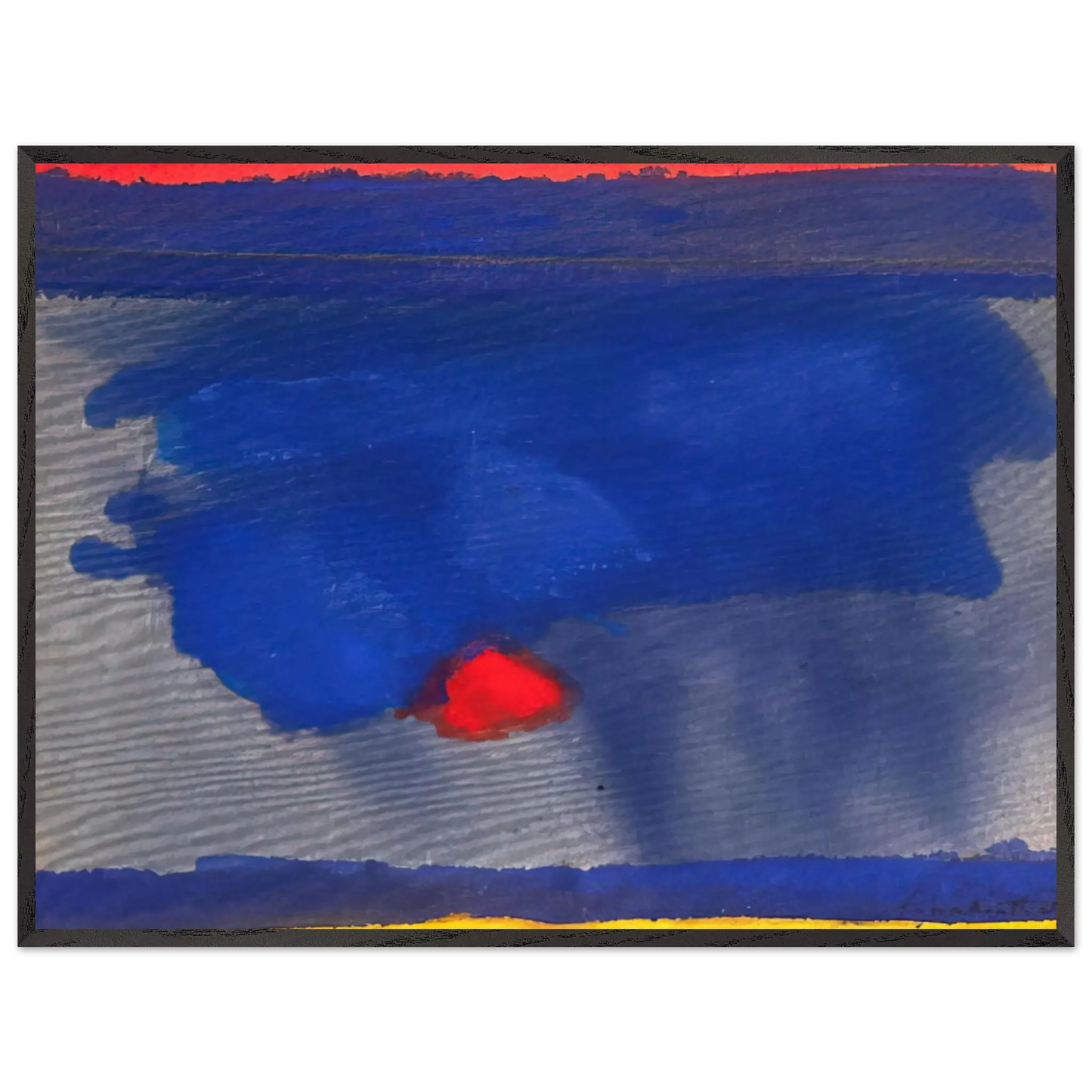 Helen Frankenthaler - Provincetown - 1964 Wall art - 40x50 cm / 16x20 Inches - Premium Wooden Framed Poster With Fine Art Paper - White frame