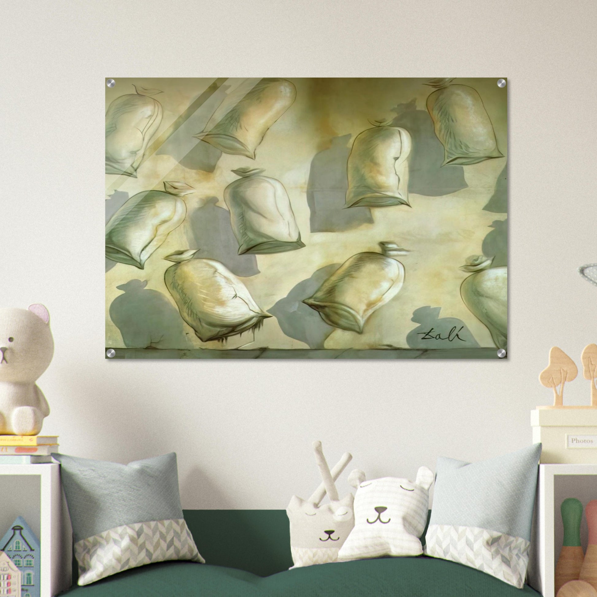 SET DESIGN FOR THE BALLET LOS SACOS DEL MOLINERO 2 - Salvador Dali Acrylic Print - 70x100 cm / 28x40″ inches | Salvador Dali Wall Art | Salvador Dali Prints
