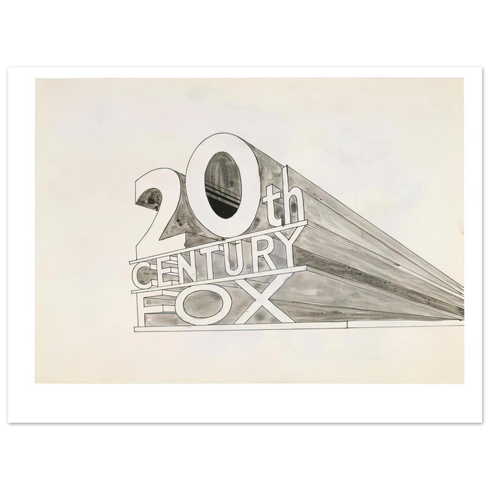 Edward Ruscha - TRADEMARK STUDY 5 1962  75x100 cm / 30x40inches Fine Art Poster