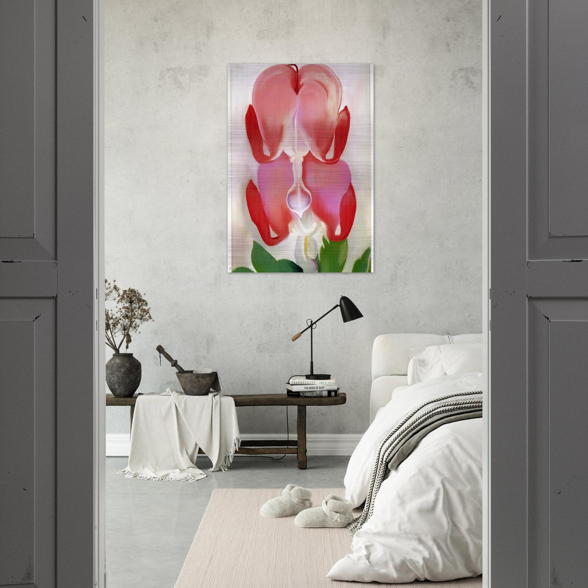 Bleeding Heart - Georgia O'Keeffe Brushed Aluminum Print - 70x100 cm / 28x40 inches | Georgia O'Keeffe Aluminum Print | Georgia O'Keeffe Prints