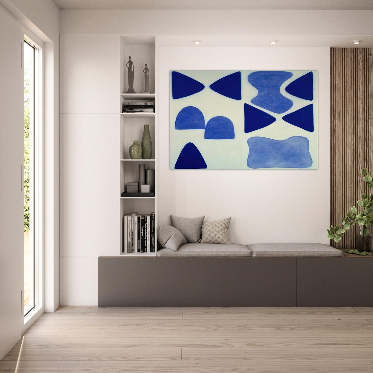 Berlin Blues 4 - 1965 - William Scott Art Prints - 100x150 cm / 40x60″ inches | William Scott Poster | William Scott Prints