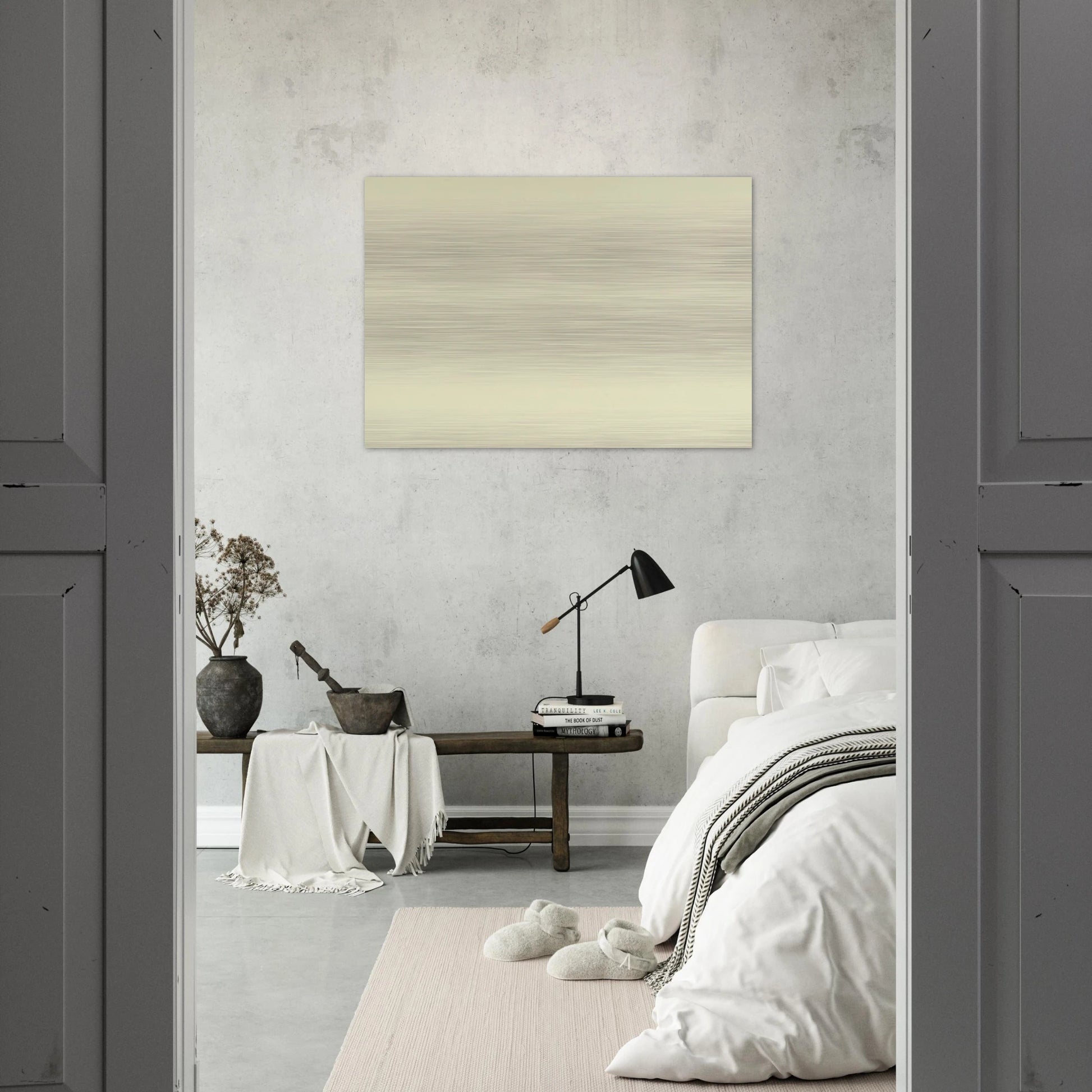 Mountain I - Agnes Martin Brushed Aluminum Print - 70x100 cm / 28x40 inches | Agnes Martin Aluminum Print | Agnes Martin Prints