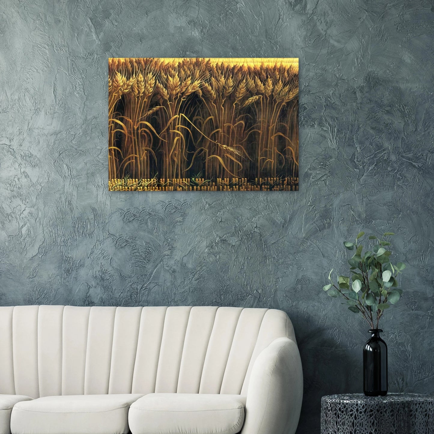 WHEAT - Thomas Hart Benton Brushed Aluminum Print - 70x100 cm / 28x40 inches | Thomas Hart Benton Aluminum Print | Thomas Hart Benton Prints