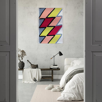 COMPOSITION 22 - Sonia Delaunay Brushed Aluminum Print - 70x100 cm / 28x40 inches | Sonia Delaunay Aluminum Print | Sonia Delaunay Prints