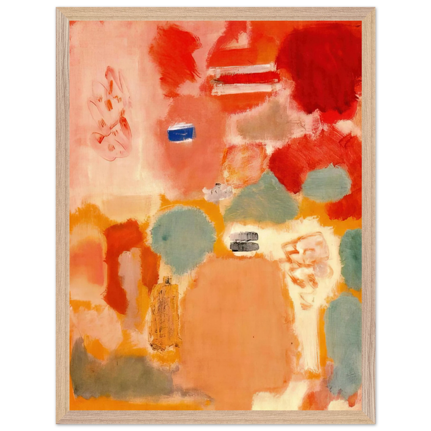 Mark Rothko - No. 21 - 1949 Wall Art - 21x29.7 cm / 8x12" - Premium Wooden Framed Poster With Fine Art Paper-canvas - Black frame