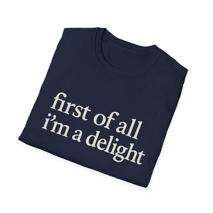 Allereerst ben ik een Leuke Shirt, Grappig Citaat T-shirt voor Vrouwen, Sassy Zegging Trui, Geestig Grafisch Cadeau voor Beste Vriendin