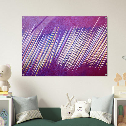 Red Line Painting II - 1968 - Ronnie Landfield Acrylic Print - 70x100 cm / 28x40″ inches