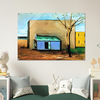 IL BERSAGLIO 1928 - Carlo Carra Acrylic Print - 70x100 cm / 28x40″ inches | Carlo Carra Wall Art | Carlo Carra Prints