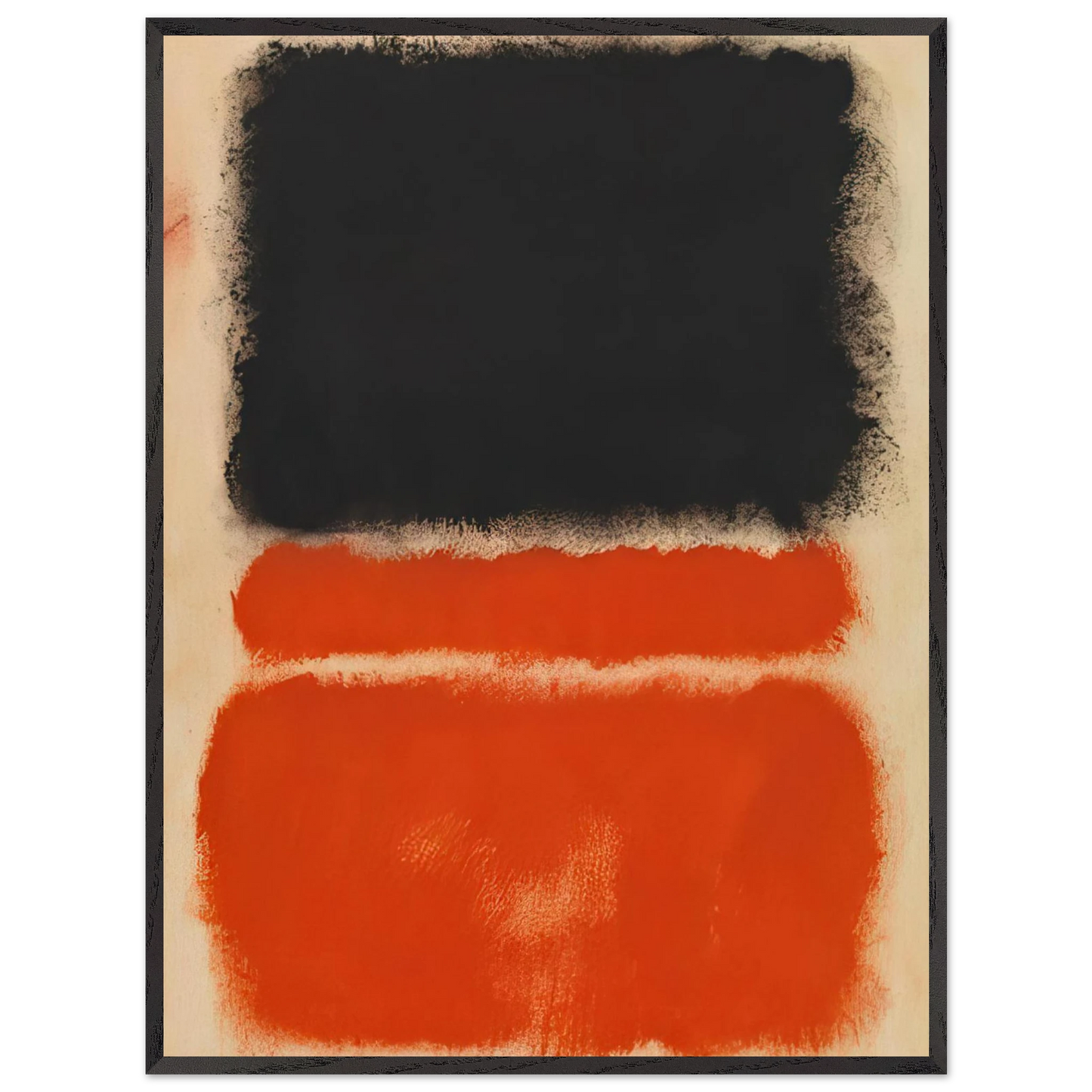 Mark Rothko - Red - 1968 Wall Art - 30x40 cm / 12x16 inches - Premium Wooden Framed Poster With Fine Art Paper - Wood frame