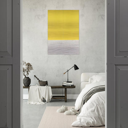 LE GRAN JAUNE - Jesus Rafael Soto Brushed Aluminum Print - 70x100 cm / 28x40 inches | Jesus Rafael Soto Aluminum Print | Jesus Rafael Soto Prints