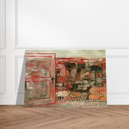 ENTRANCE - Philip Guston Brushed Aluminum Print - 70x100 cm / 28x40 inches | Philip Guston Aluminum Print | Philip Guston Prints