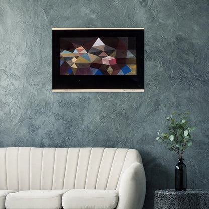 CRYSTALLINE LANDSCAPE 1929 - Paul Klee Brushed Aluminum Print - 70x100 cm / 28x40 inches | Paul Klee Aluminum Print | Paul Klee Prints