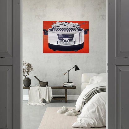 ROTO BROIL 1961 - Roy Lichtenstein Brushed Aluminum Print - 70x100 cm / 28x40 inches | Roy Lichtenstein Aluminum Print | Roy Lichtenstein Prints